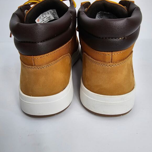 Timberland Men\'s Davis Square Chukka Boots Lace Up Tan Leather Fabric Size 11 main image 6